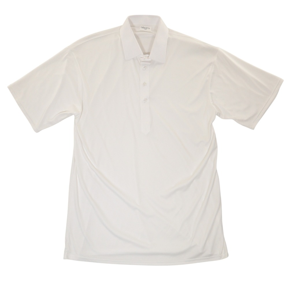 Collars & Co. Dress Collar Polo Shirt Men XL Short Sleeve Performance Shirt EUC - Picture 2 of 7
